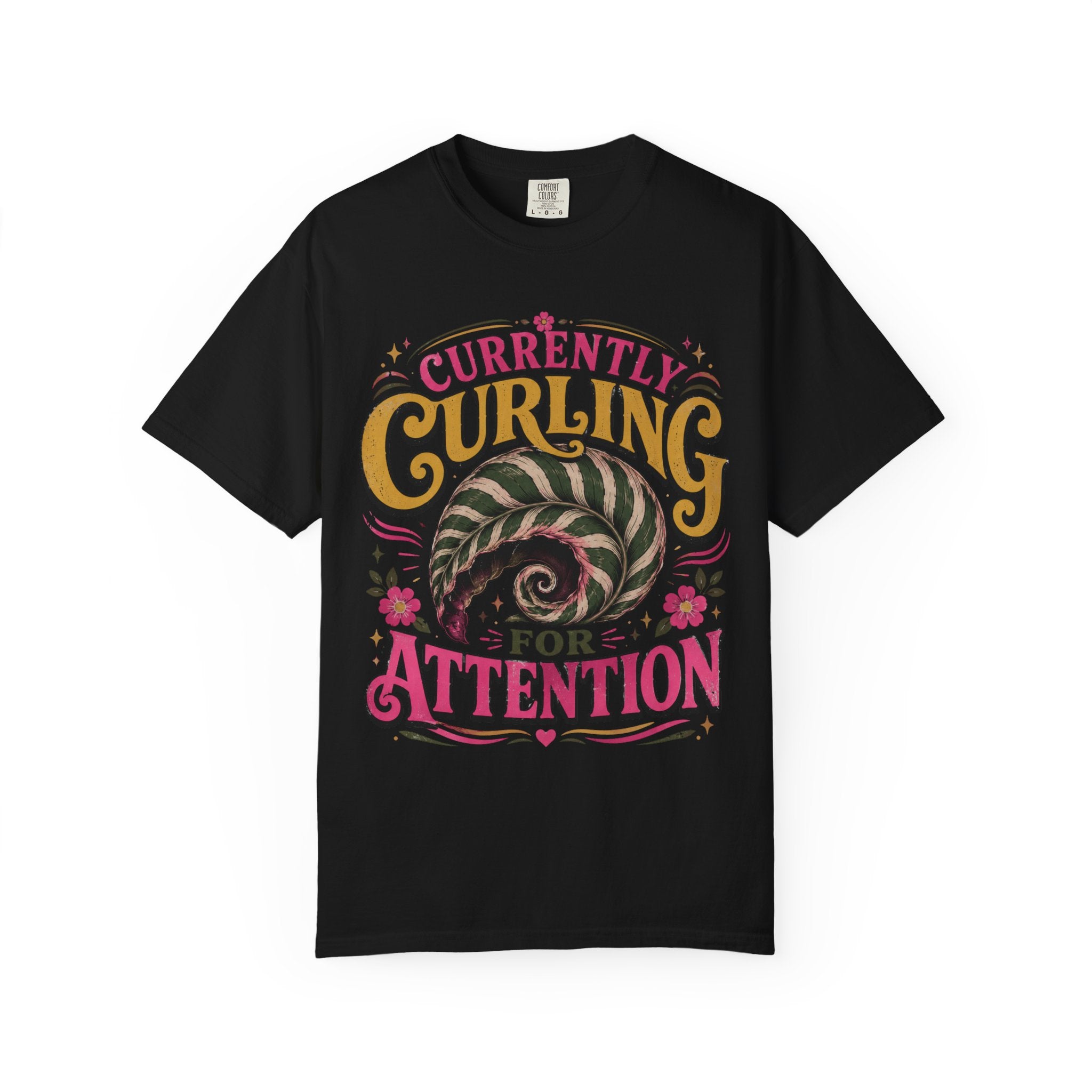 Curling For Attention T-shirt