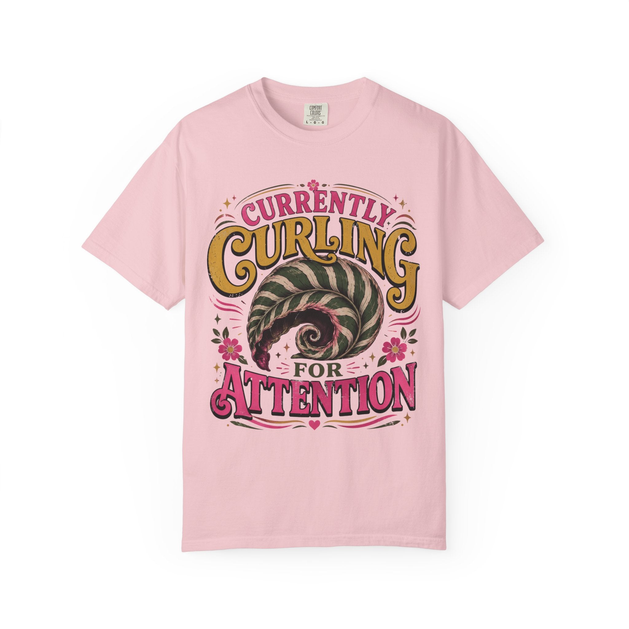 Curling For Attention T-shirt