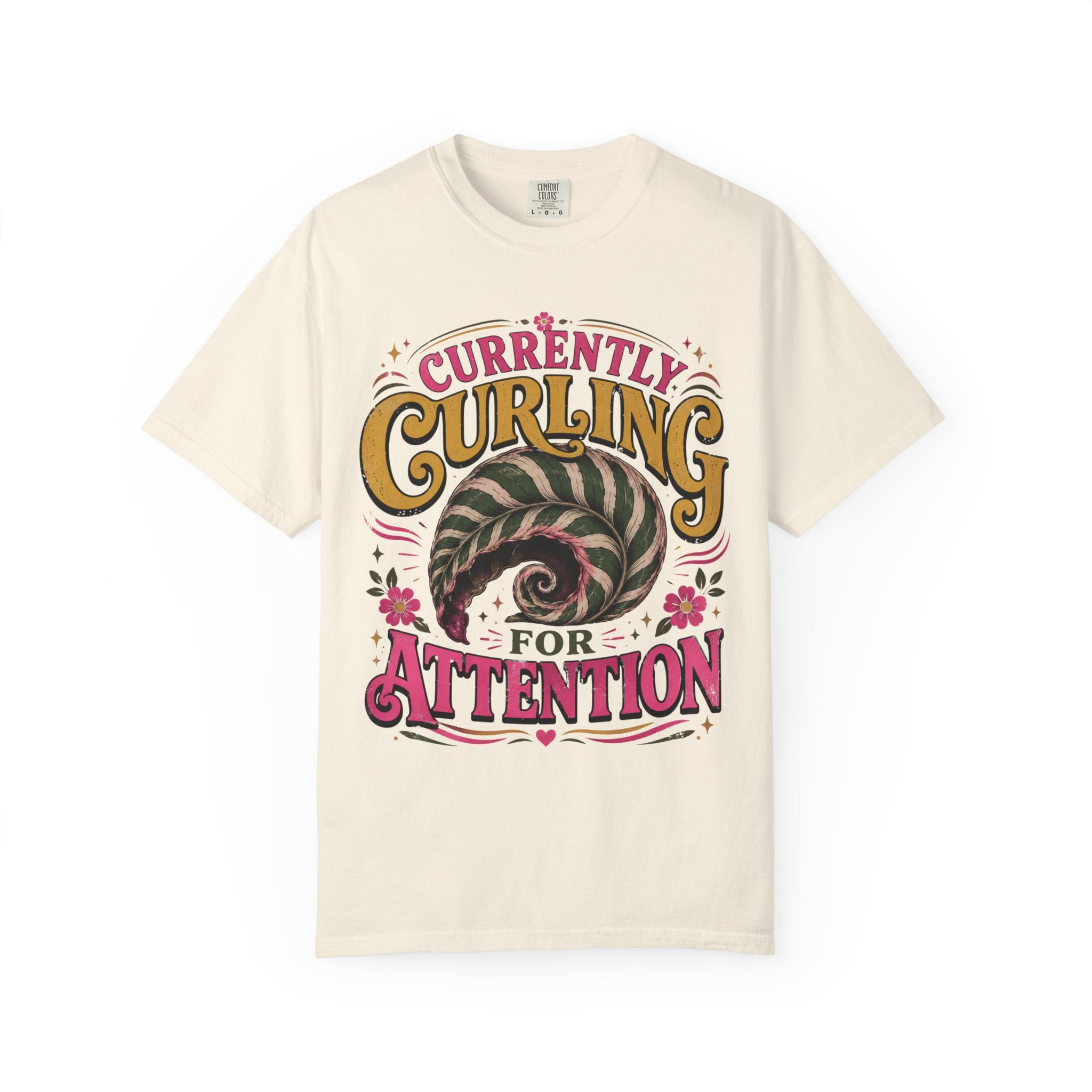 Curling For Attention T-shirt